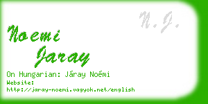 noemi jaray business card